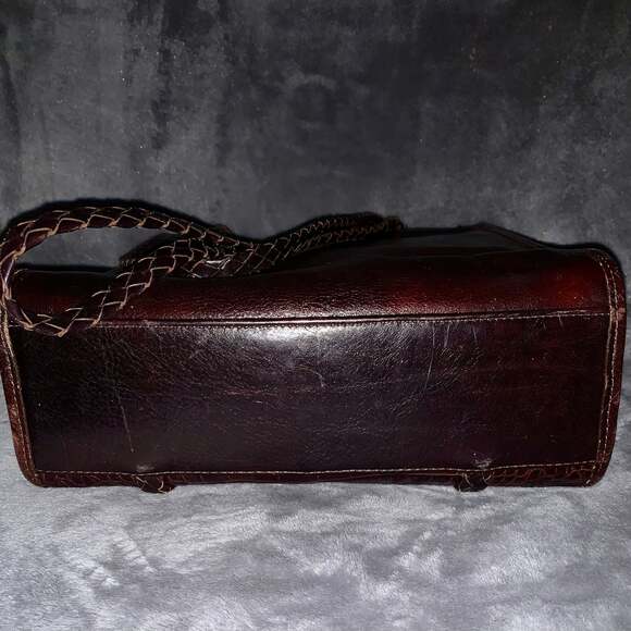 Vintage Brighton Donna Classic Tote Chocolate Croco Leather - Picture 3 of 5